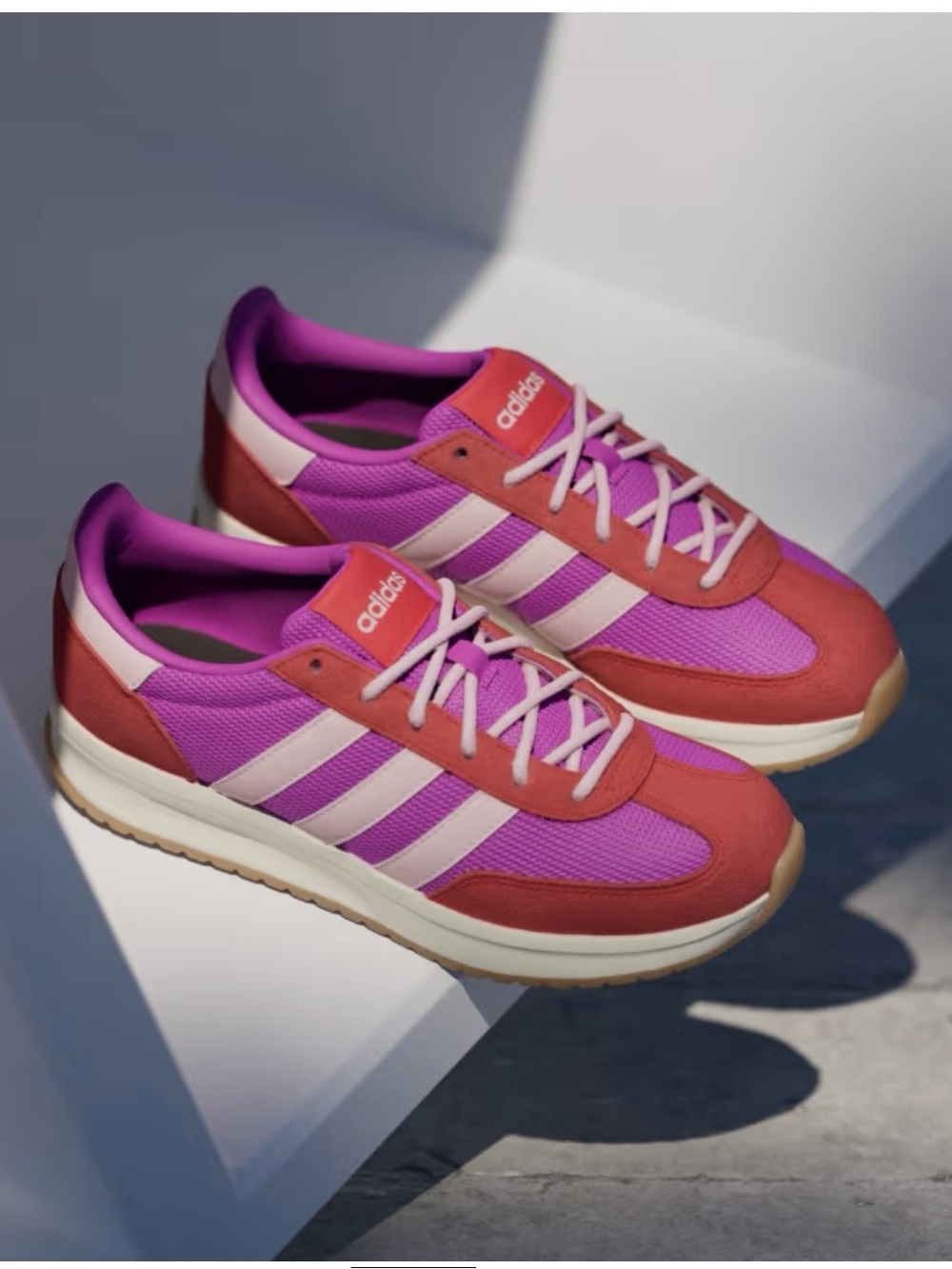 adidas Women's Run 70s 2.0 Purple & Red Retro Runner Sneakers